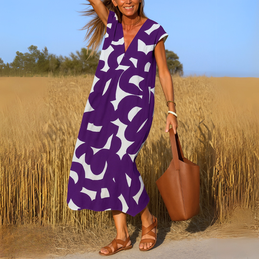 Valérie | V-Neck Fluid Dress