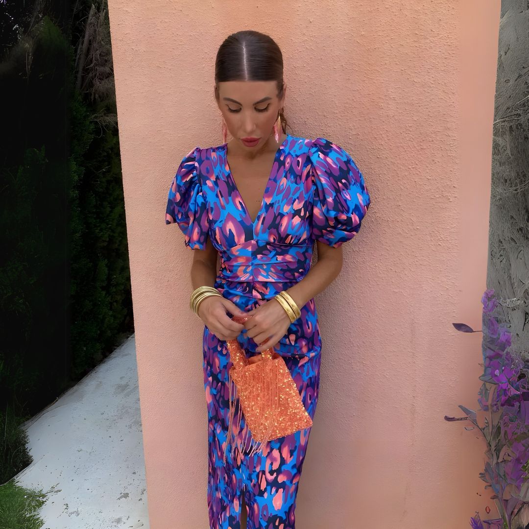 Alexandra | Vibrant Fluffy Dress