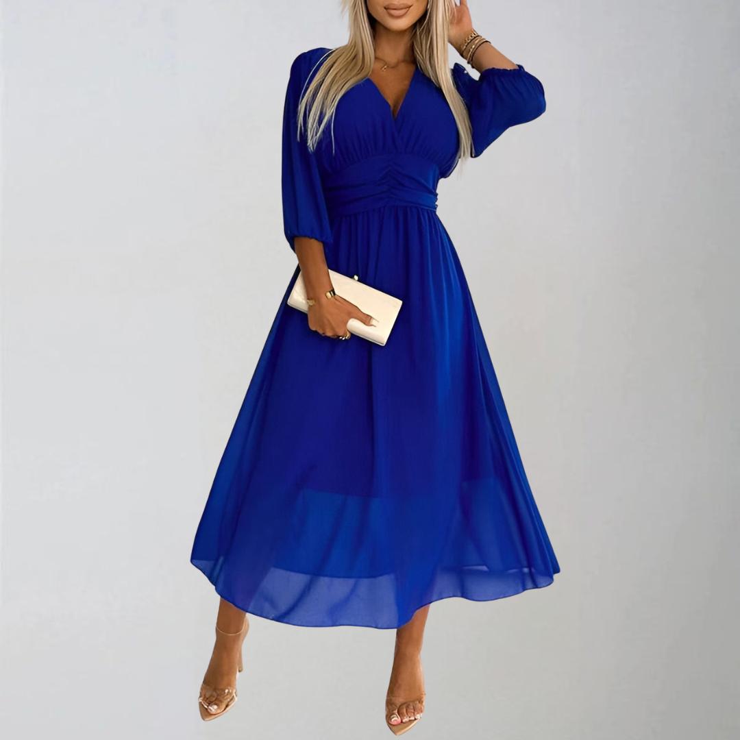 Adéla | Graceful Chiffon Dress in a Light Design